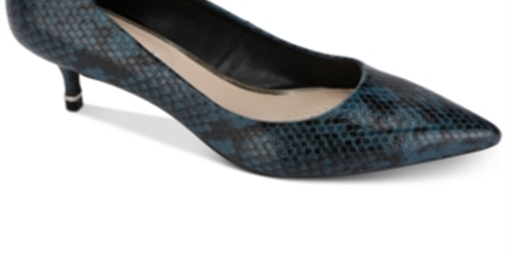 Kenneth Cole New York Women's Morgan Fabric Pointed Toe Classic Pumps Blue Size 5.5 M