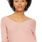 Bar III Women's Tulip Sleeve Henley Top Pink Size X-Small