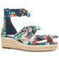 Nine West Women's Allegro Open Toe Casual Espadrille Sandals Blue Size 6.5 M