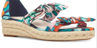 Nine West Women's Allegro Open Toe Casual Espadrille Sandals Blue Size 6.5 M