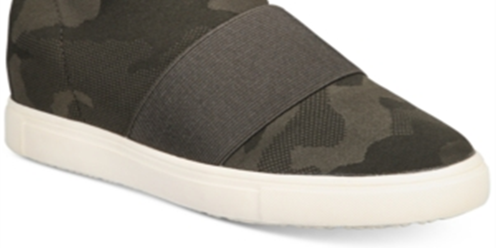 Material Girl Women's Sole Quila Round Toe Platform Slip on Athletic Sneakers Green Size 9.5 M