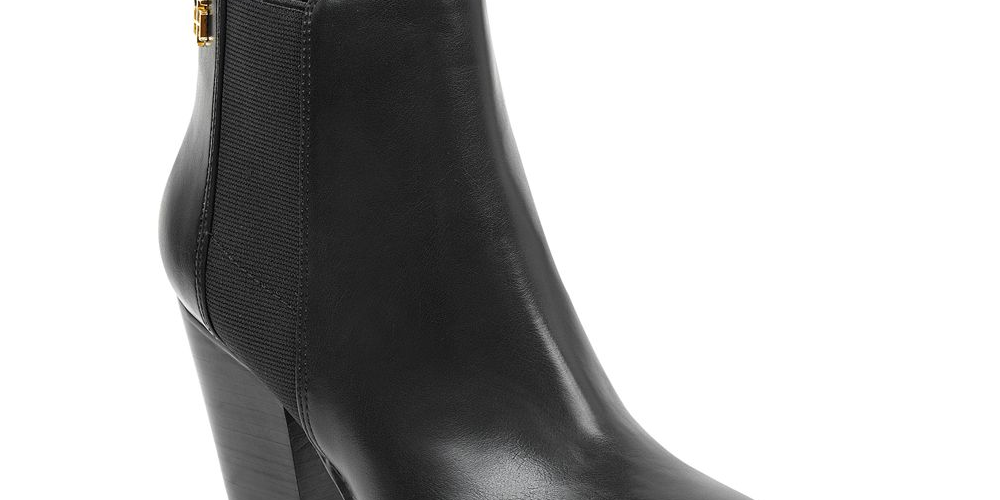 Tommy Hilfiger Women's Regise 2 Leather Almond Toe Ankle Fashion Boots Black Size 9 M