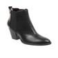 Tommy Hilfiger Women's Regise 2 Leather Almond Toe Ankle Fashion Boots Black Size 9 M
