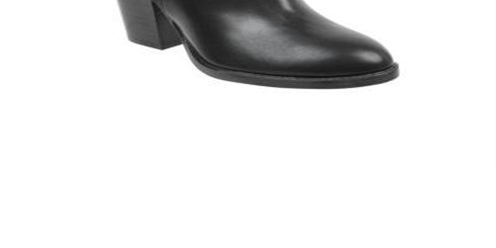 Tommy Hilfiger Women's Regise 2 Leather Almond Toe Ankle Fashion Boots Black Size 9 M