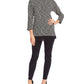 Vince Camuto Women's Herringbone Layered Look Mock Turtleneck Sweater Gray Size X-Small