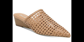 Bar III Women's Woven Mules Shoes Red Size 9.5 M