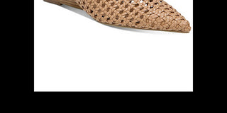 Bar III Women's Woven Mules Shoes Red Size 9.5 M