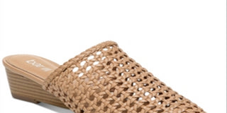 Bar III Women's Woven Mules Shoes Red Size 9.5 M