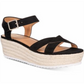 Material Girl Women's Brinny Faux Suede Ankle Strap Black Size 9 M