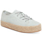 Madden Girl Women's Cannes Flatform Fabric Low Top Lace up Fashion Sneakers Brown Size 9 M