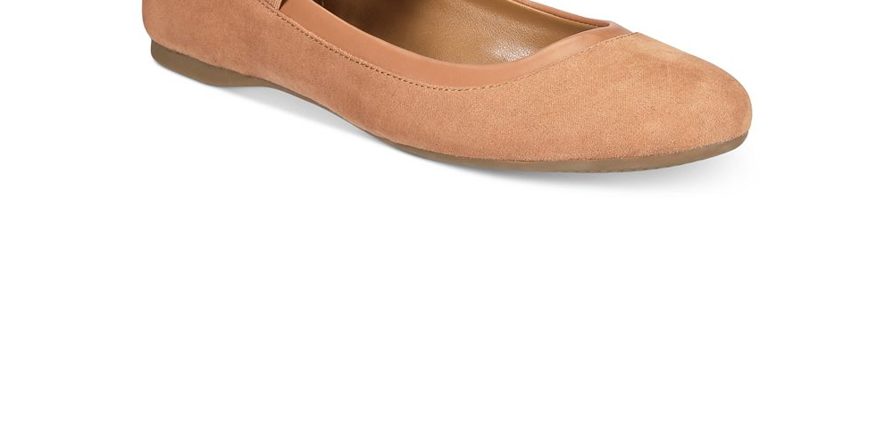 Style & Co Women's Beaa Closed Toe Slingback Ballet Flats Brown Size 9.5 M