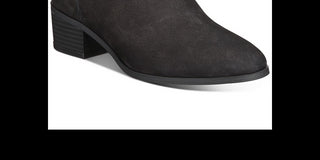 Giani Bernini Women's Putneyy Leather Heeled Ankle Boots Black Size 5 M