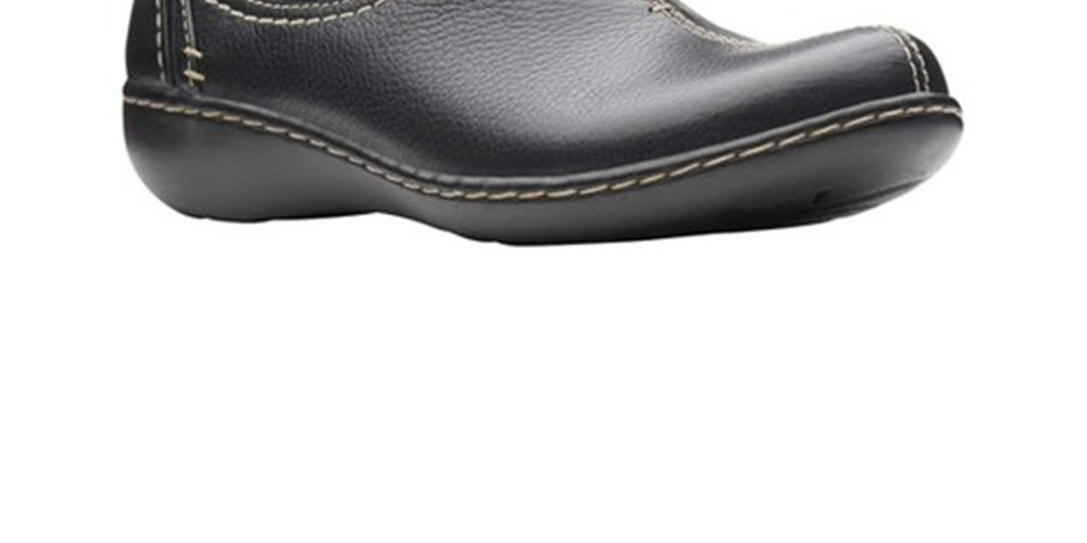 Clarks Women's Ashland Joy Comfort Slip on Black Size 9.5M