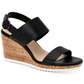 Alfani Women's Tilliee Leather Slingback Wedge Sandals Black Size 9.5 M