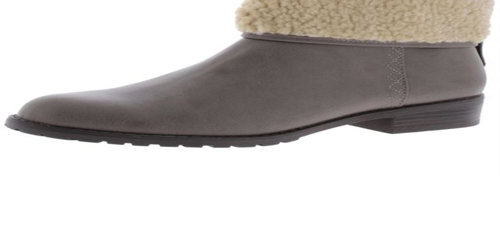 Style & Co Women's Bettey Fold Over Faux Fur Booties Brown Size 9 M