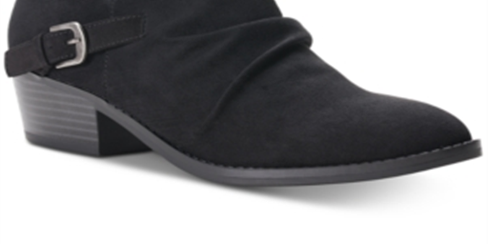 American Rag Women's Camilla Leather Closed Toe Ankle Fashion Boots Black Size 9.5M