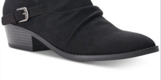 American Rag Women's Camilla Leather Closed Toe Ankle Fashion Boots Black Size 9.5M