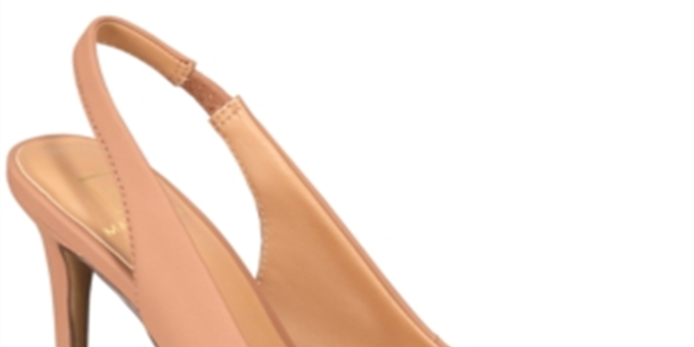 MG35Women's Darcie Pointed Toe Sling Back Heels Tan Size 9.5M