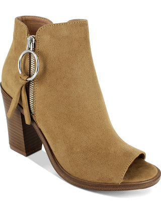 Esprit Women's Neely Faux Suede Peep Toe Shooties Brown Size 9.5 M