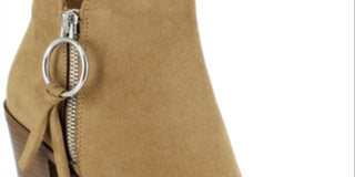 Esprit Women's Neely Faux Suede Peep Toe Shooties Brown Size 9.5 M