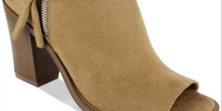 Esprit Women's Neely Faux Suede Peep Toe Shooties Brown Size 9.5 M