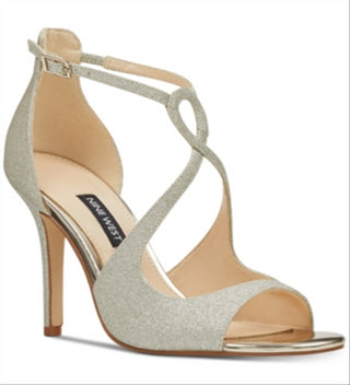 Nine West Women's Giaa Evening Sandals Gold Size 5 M