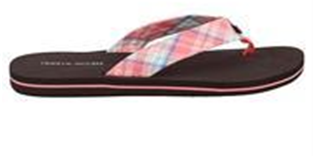 Tommy Hilfiger Women's Conica Thong Sandal Pink Size 9