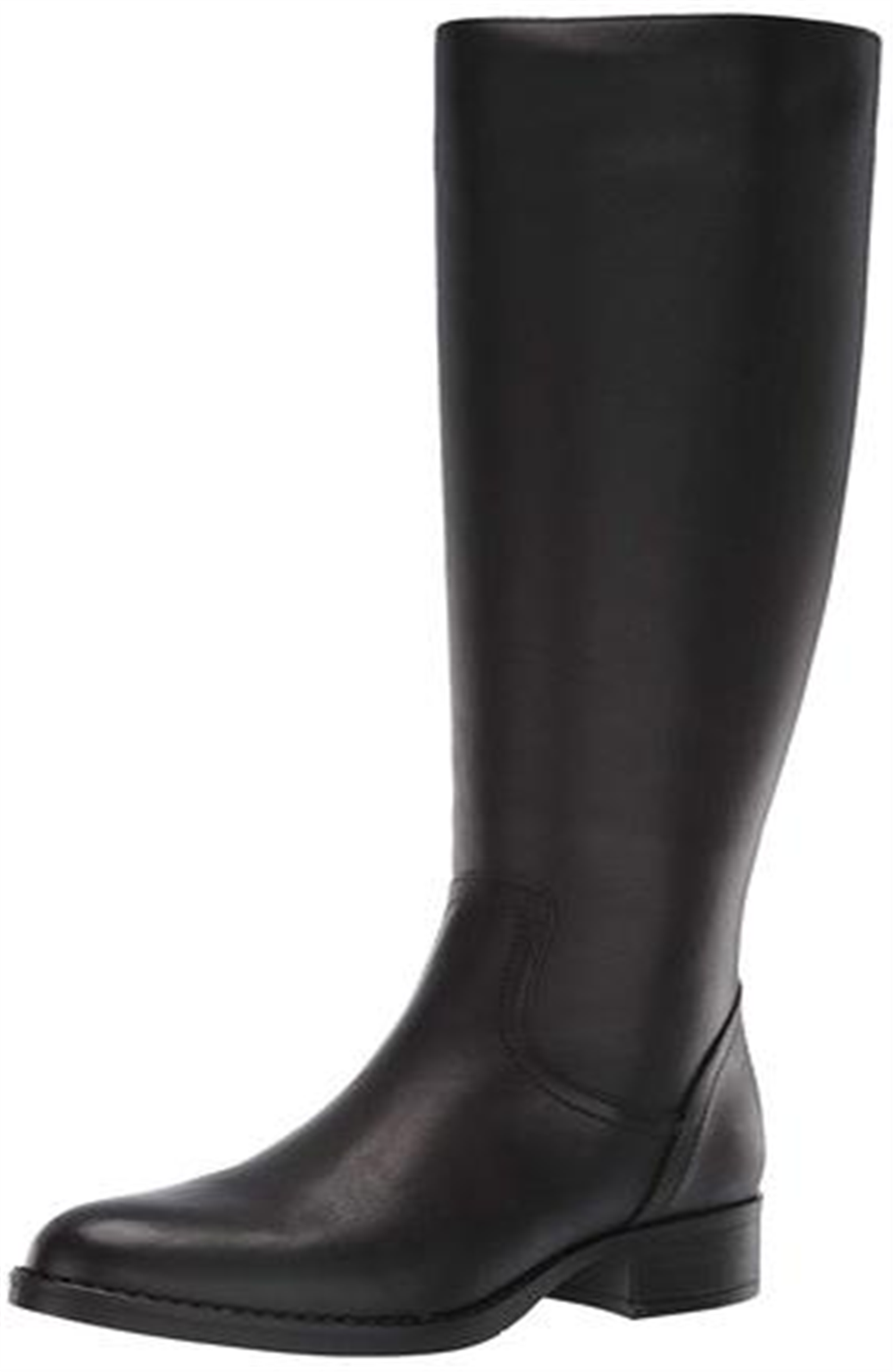 Steve Madden Women's Jasper Leather Almond Toe Knee High Riding Black Size 11 M