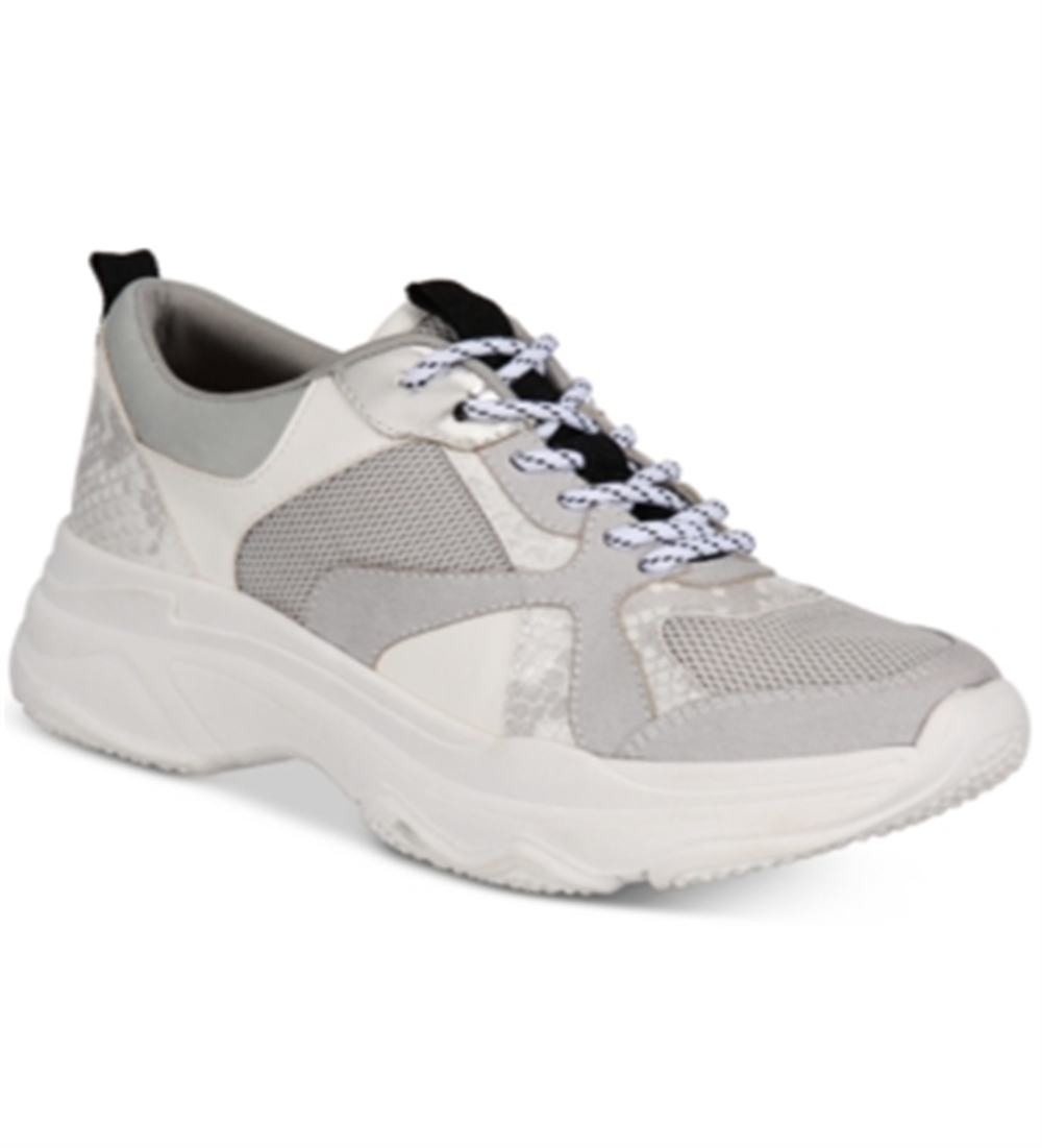 INC International Concepts Women's Glenda Chunky Sneakers Shoes White Size 6 M