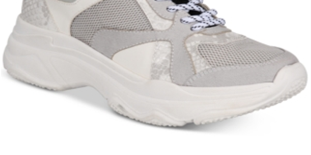 INC International Concepts Women's Glenda Chunky Sneakers Shoes White Size 6 M
