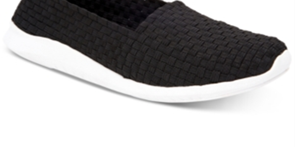 Ideology Women's Mayaa Fabric Round Toe Loafers Black  Size 8 M