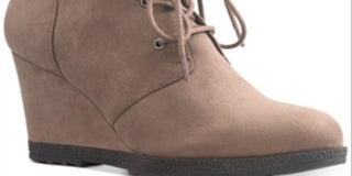 American Rag Women's Kiraa Heeled Almond Toe Booties Brown Size 10 M