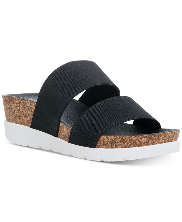Madden Girl Women's Nikkii Wedge Sandal Black Size 8 M
