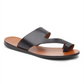 Kenneth Cole New York Women's Palm Leather Slip on Flat Sandals Black Size 8 M