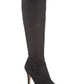 INC International Concepts Women's Taisa Solid Almond Toe Knee High Boots Black Size 10 M