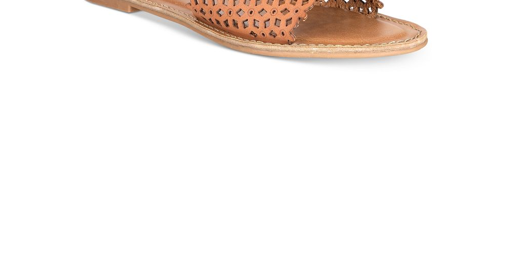 XOXO Women's Rachad Open Toe Casual Slide Sandals Tan  Size 5.5M