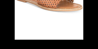 XOXO Women's Rachad Open Toe Casual Slide Sandals Tan  Size 5.5M