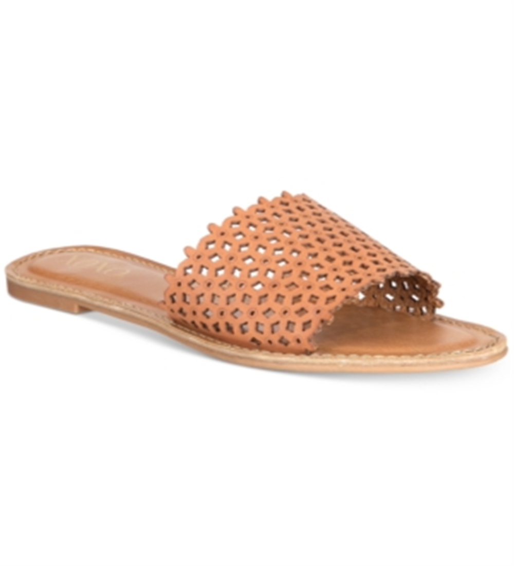 XOXO Women's Rachad Open Toe Casual Slide Sandals Tan  Size 5.5M