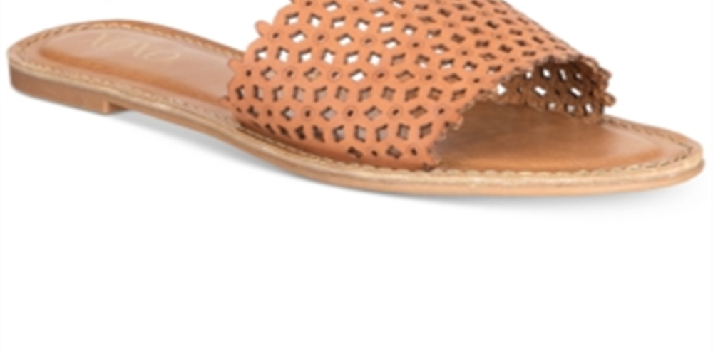 XOXO Women's Rachad Open Toe Casual Slide Sandals Tan  Size 5.5M