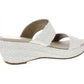 Anne Klein Women's Zala Slide White Size 11 M