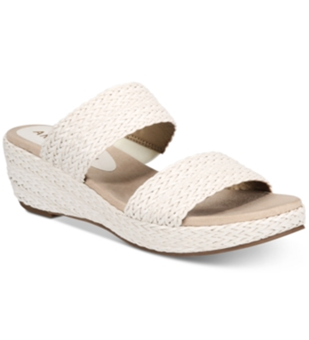 Anne Klein Women's Zala Slide White Size 11 M