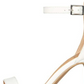 Material Girl Women's Blaire Fabric Open Toe Special Occasion Ankle Strap White Sandle Size 9.5M