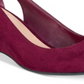 American Rag Women's AMILEY Suede Closed Toe Casual Platform Sandals Wine  Size 10M