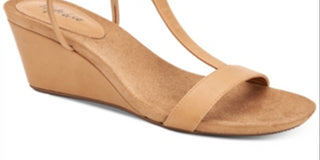 Style & Co Women's Mulan Wedge Sandals Brown Size 5.5 M