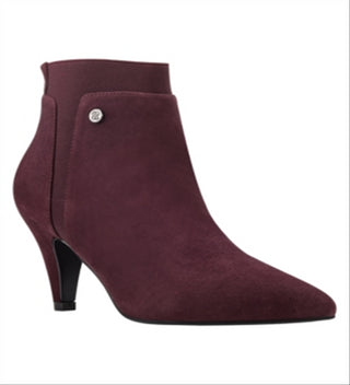 Bandolino Women's Bari Suede Pointed Toe Booties Red Size 8 M
