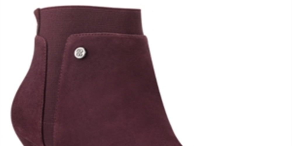 Bandolino Women's Bari Suede Pointed Toe Booties Red Size 8 M