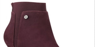 Bandolino Women's Bari Suede Pointed Toe Booties Red Size 8 M