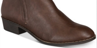 American Rag Women's Round Toe Ankle Fashion Boots Brown Size 7.5 W