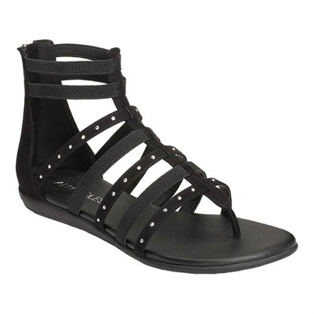 Aerosoles Women's Nuchlear Gladiator Sandal Black Size 7 M
