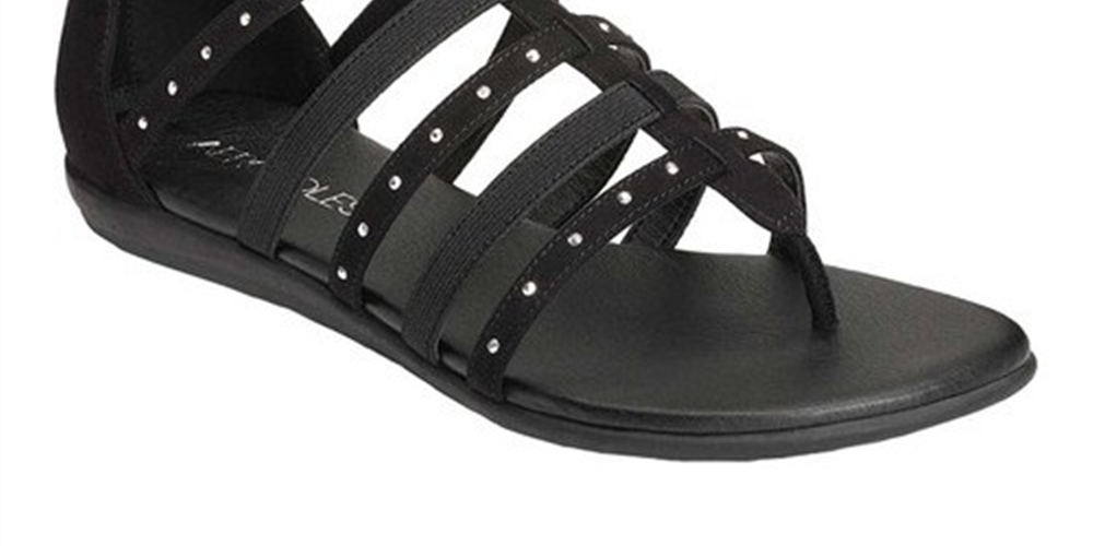 Aerosoles Women's Nuchlear Gladiator Sandal Black Size 7 M